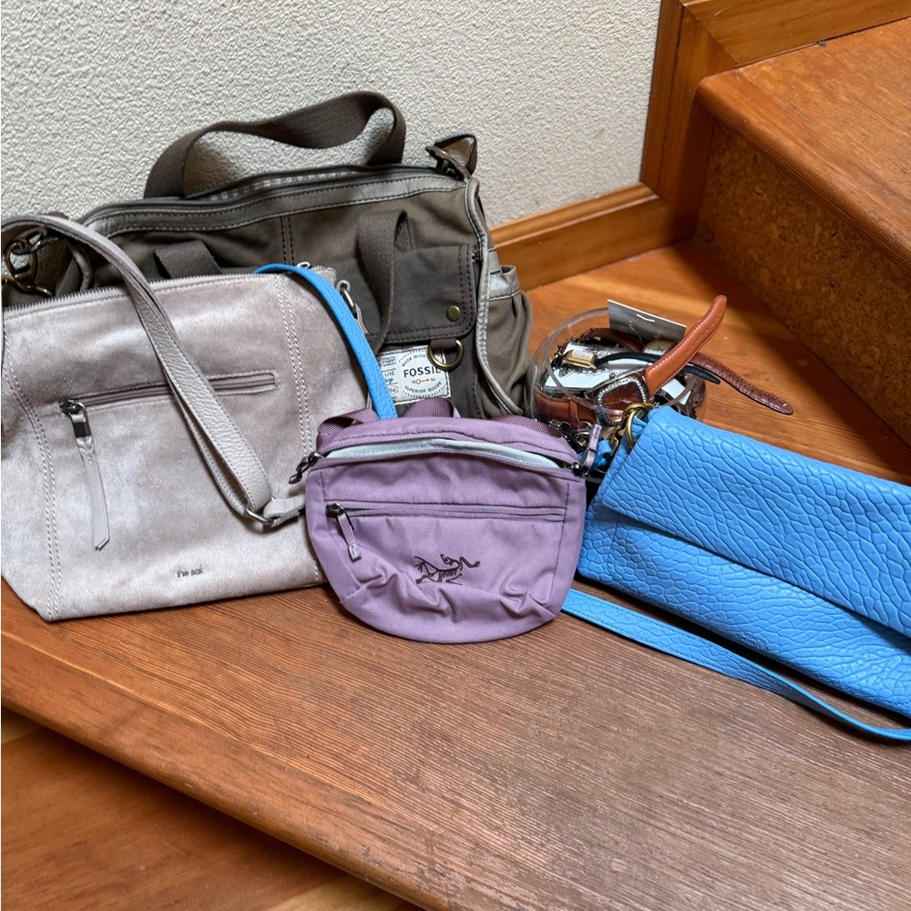 Designer bags- The Sak, Vince Camuto, Fossil, Shiseido, and more- Please read!